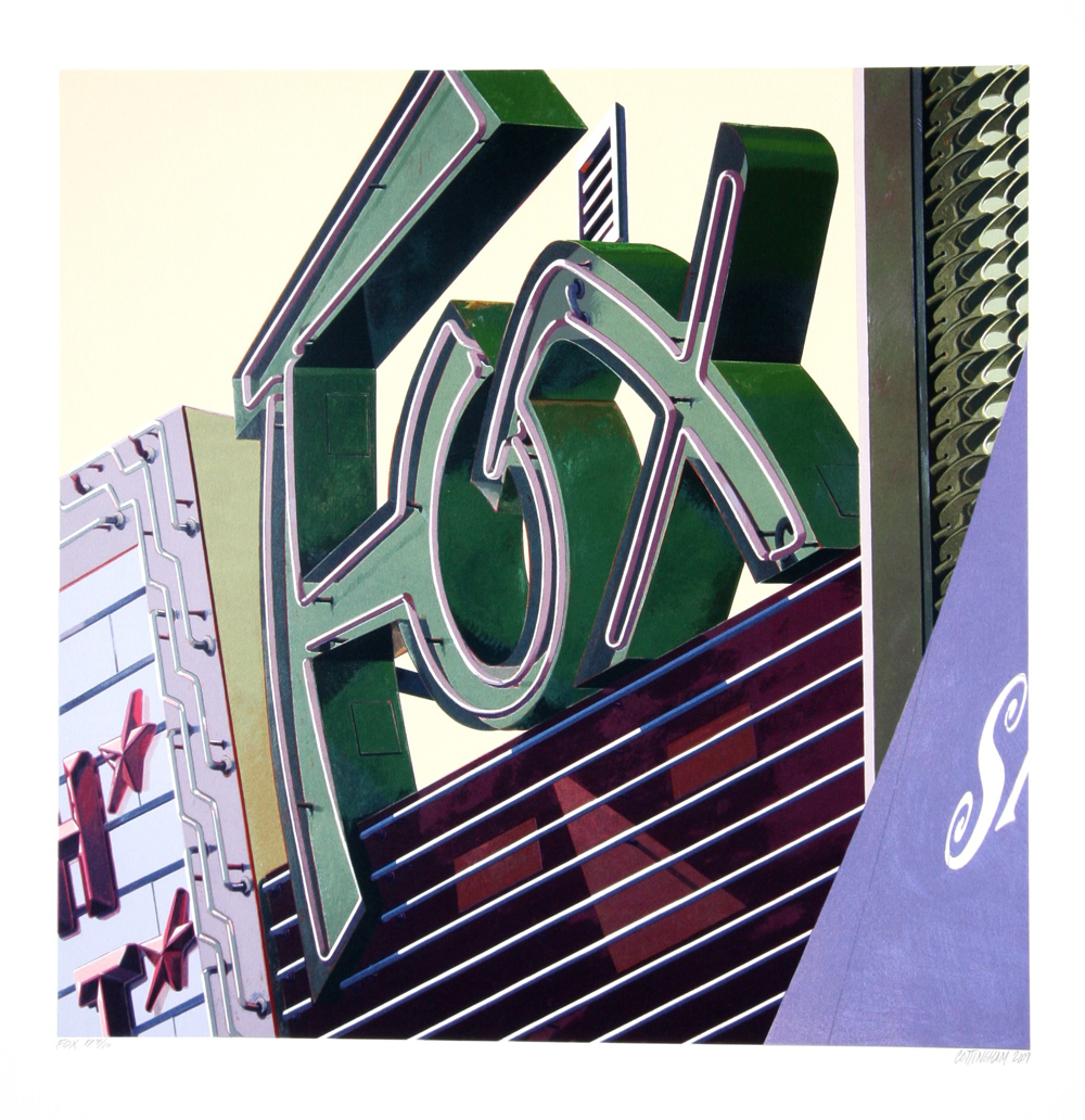 Robert Cottingham, Fox 2009 Denis Bloch Fine Art Gallery Beverly Hills