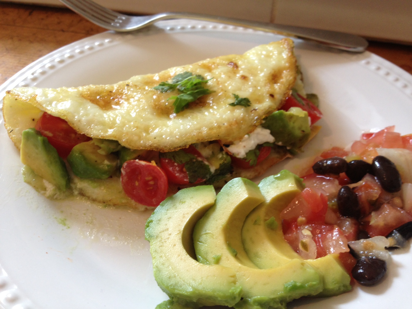 Mexican Egg White Omelet With Goat Cheese Cooking For Love