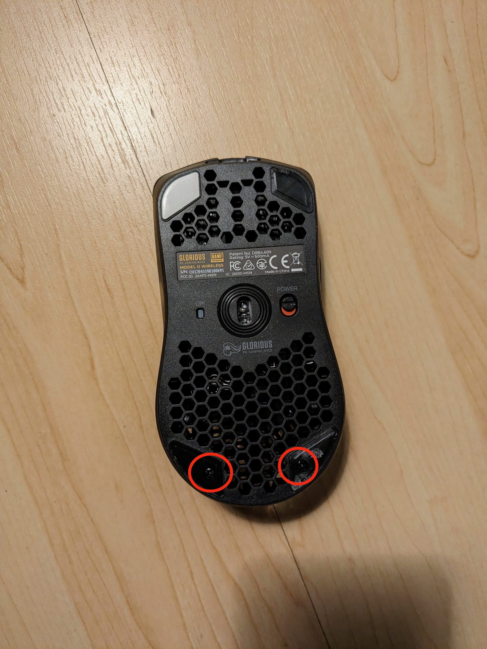 Disassembling the Glorious Model O Wireless Mouse – Dennis Hwang dot net