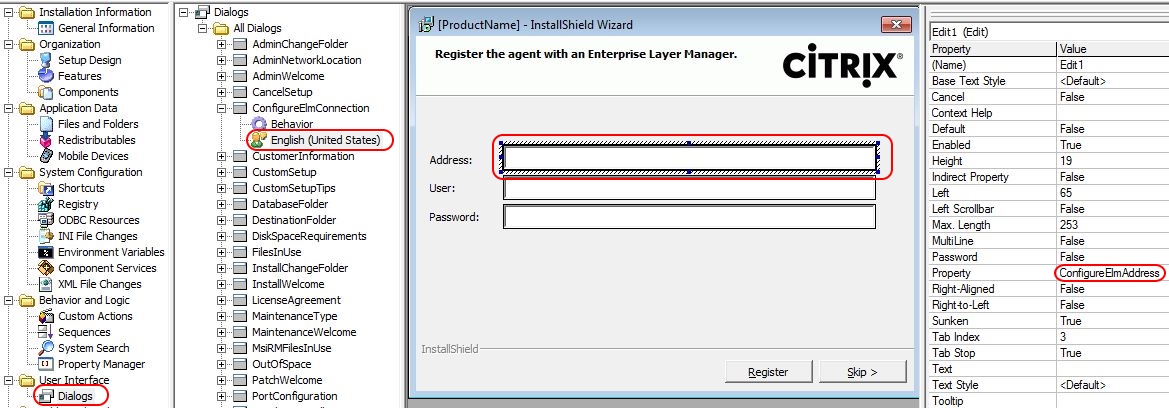 Citrix App Layering Agent unattended installation InstallShield