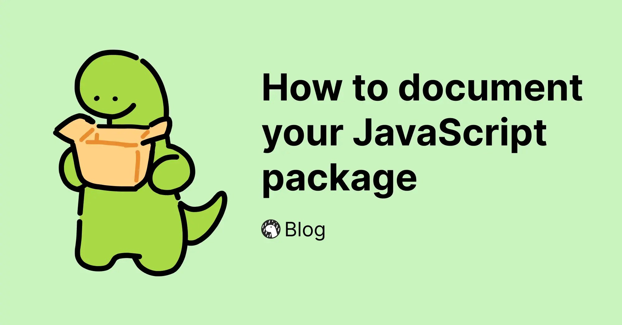 How to document your JavaScript package