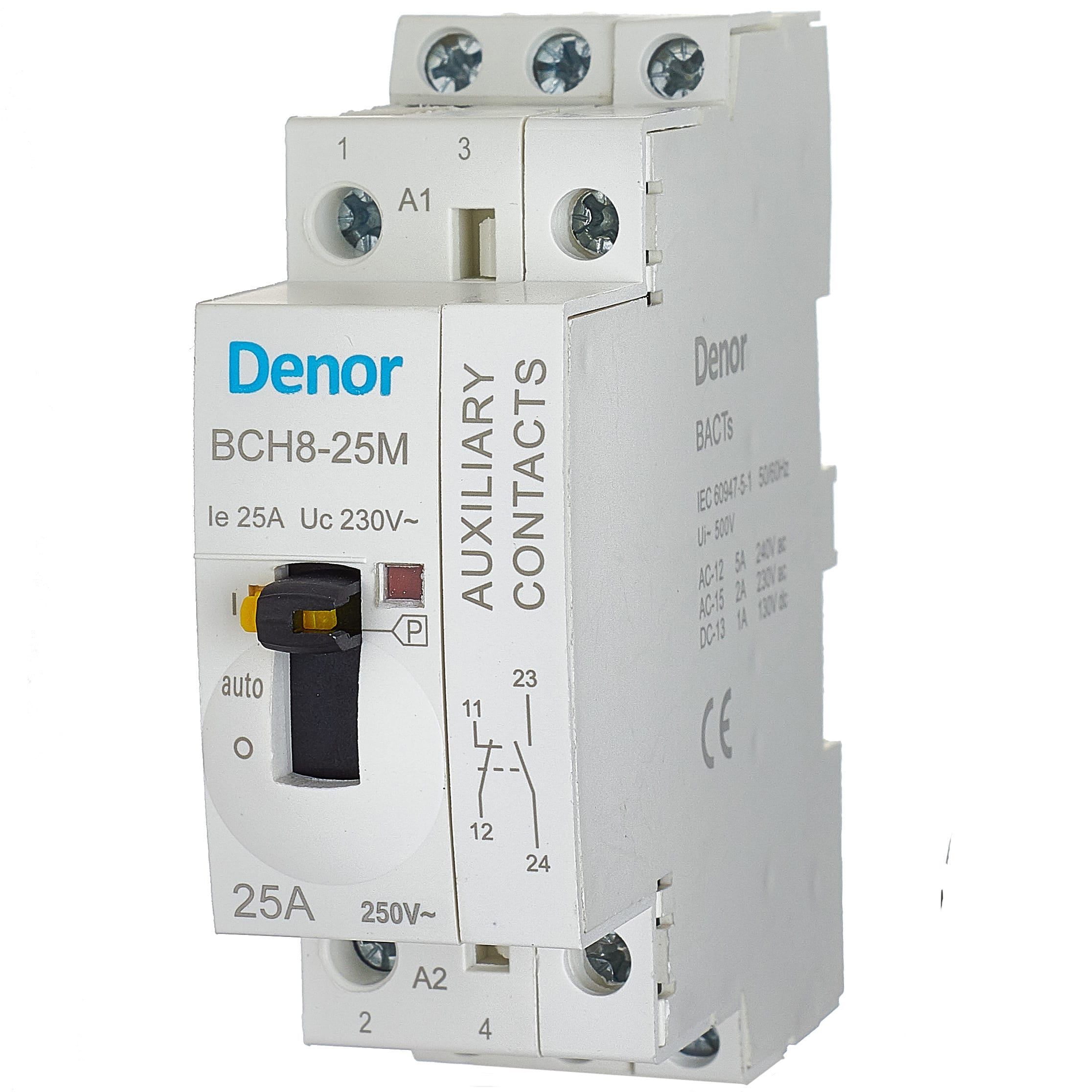 ON / OFF Auxiliary Contacts for Modular Contactors Denor Modular
