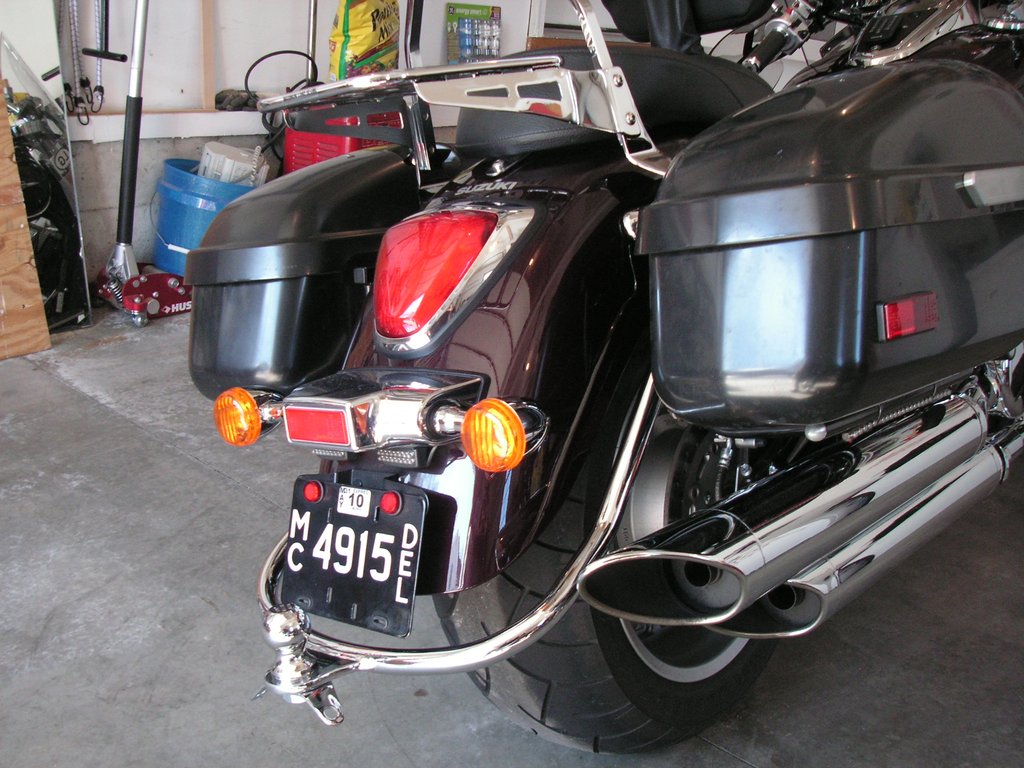 Motorcycle hitch Kawasaki 900 cc Vulcan Custom 2007 + Produits Denray