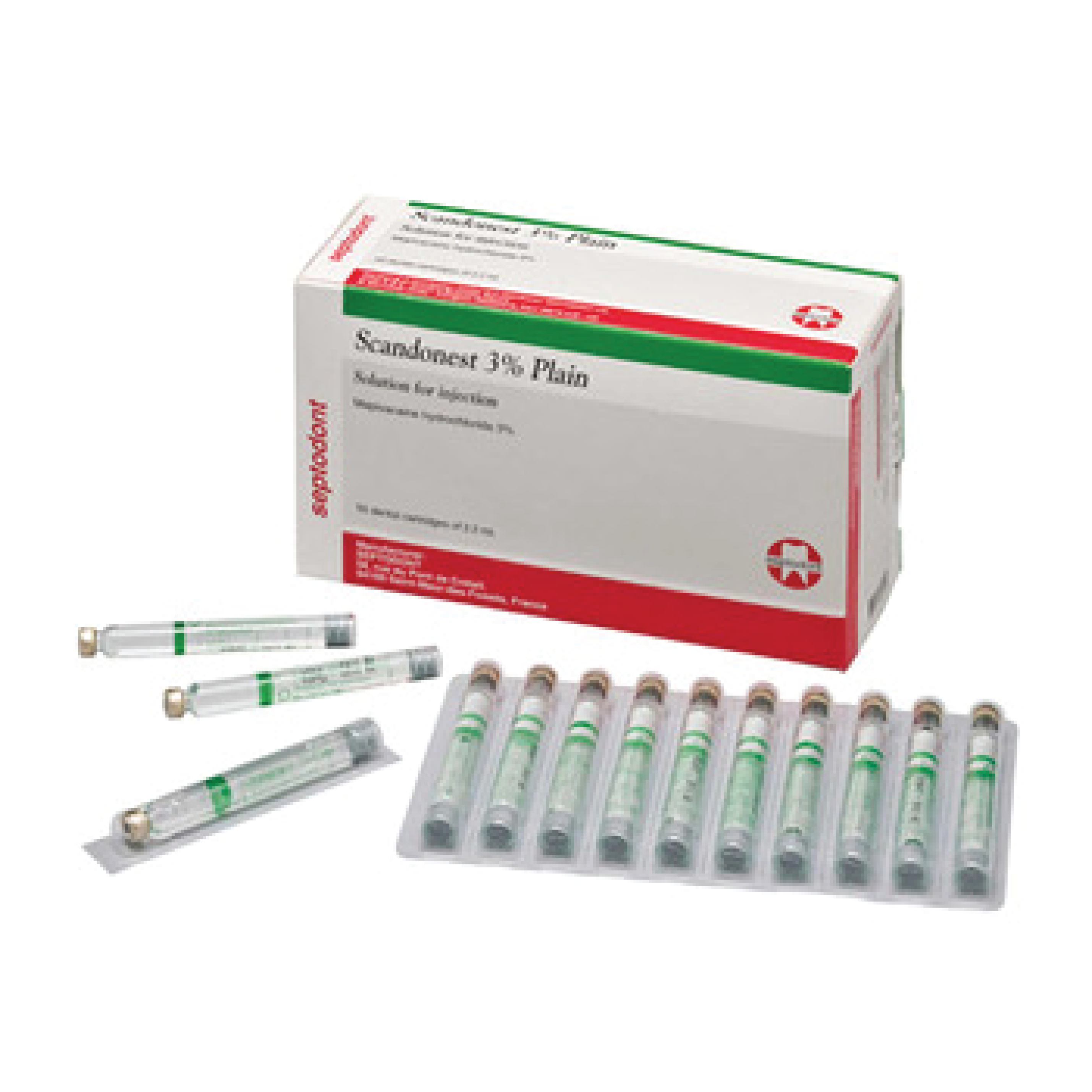 AdrenalineFree Mepivacaine Hydrochloride 3 x 50 Veterinary Dental