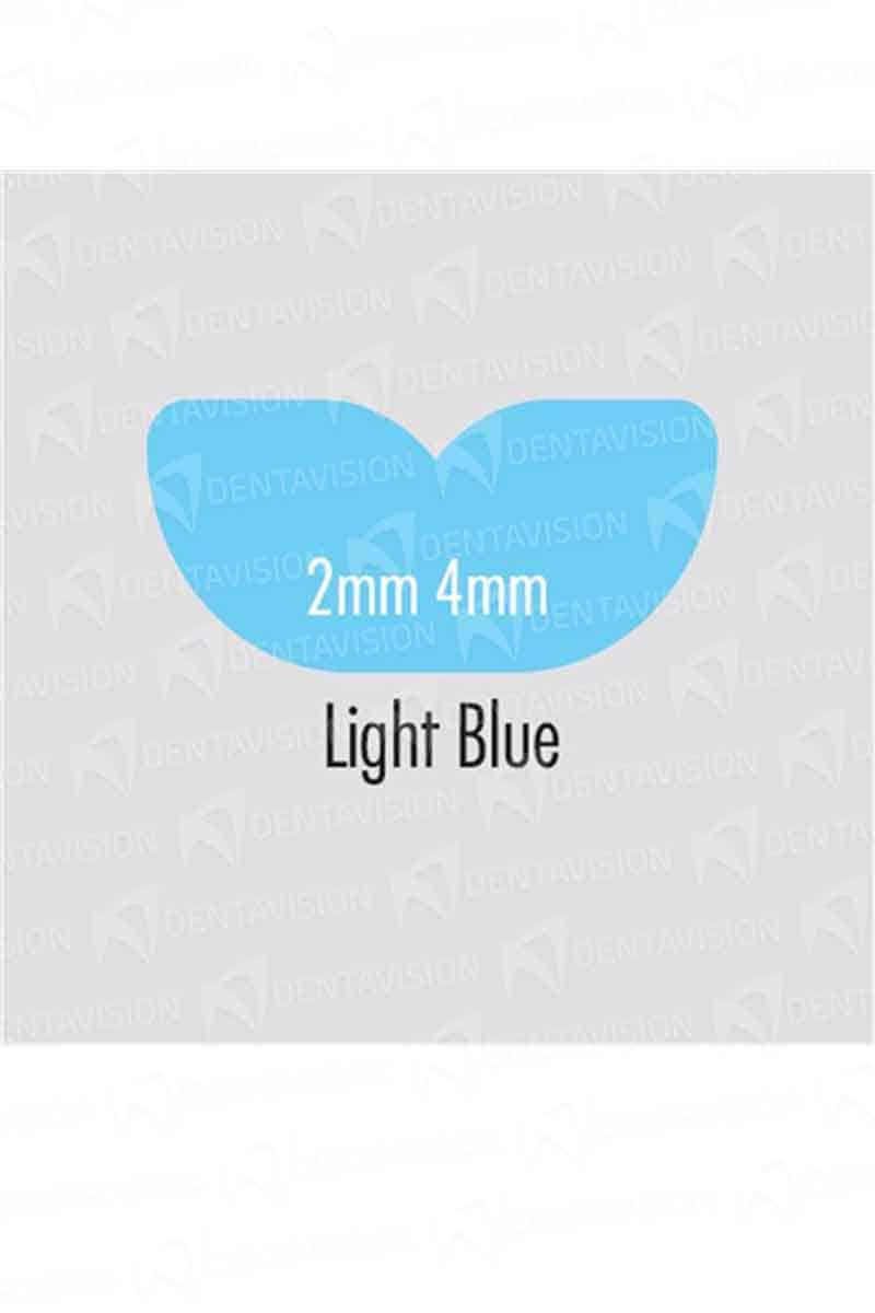 SPORTSGUARD MOUTHGUARD BLANK LIGHT BLUE SQUARE 4MM Dentavision