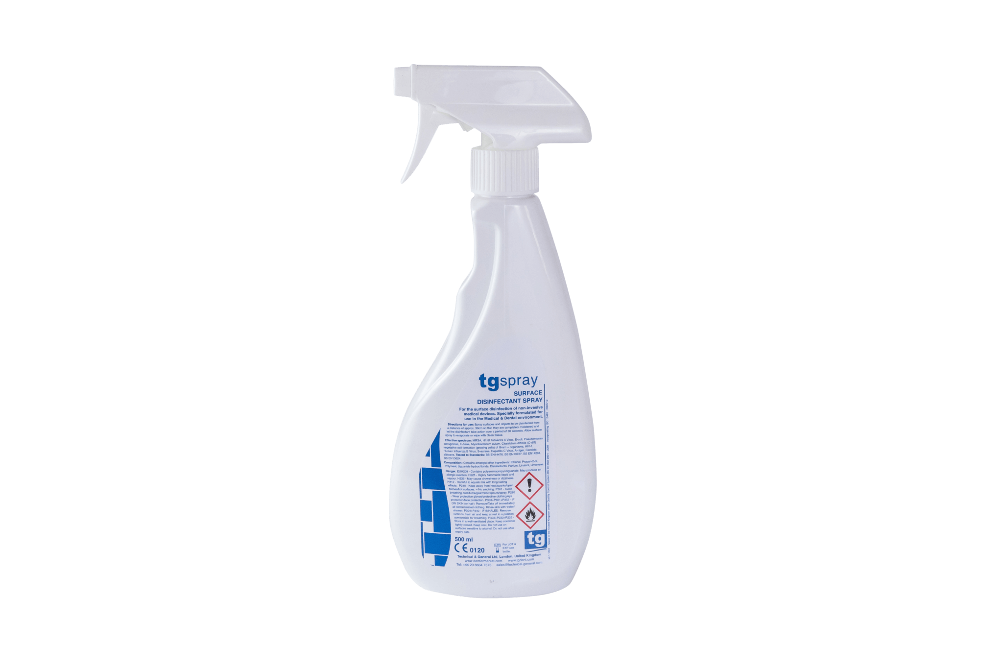 tgSpray Hard Surface Disinfectant Spray for rapid Disinfection (500 ml