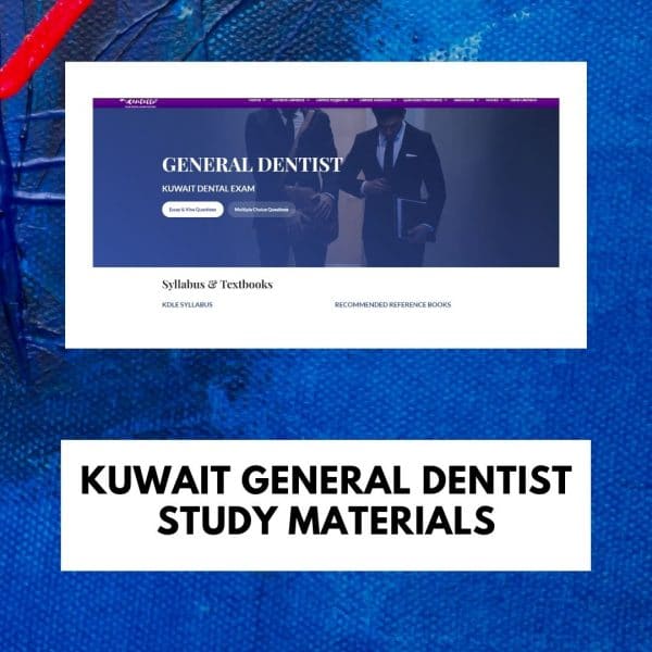 Kuwait General Dentist Materials Dentello Prometric Study Material