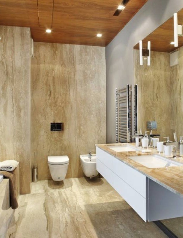 Noce Travertine Bathroom Dente Trading