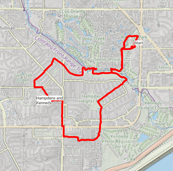Hike for Miles in Kennedy and Hampden Neighborhoods of Denver Denver By Foot