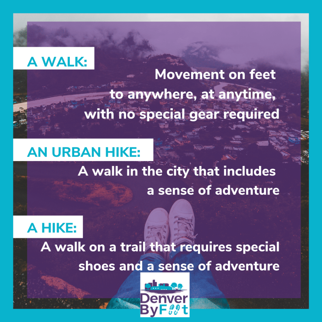 What is Urban Hiking? Denver By Foot