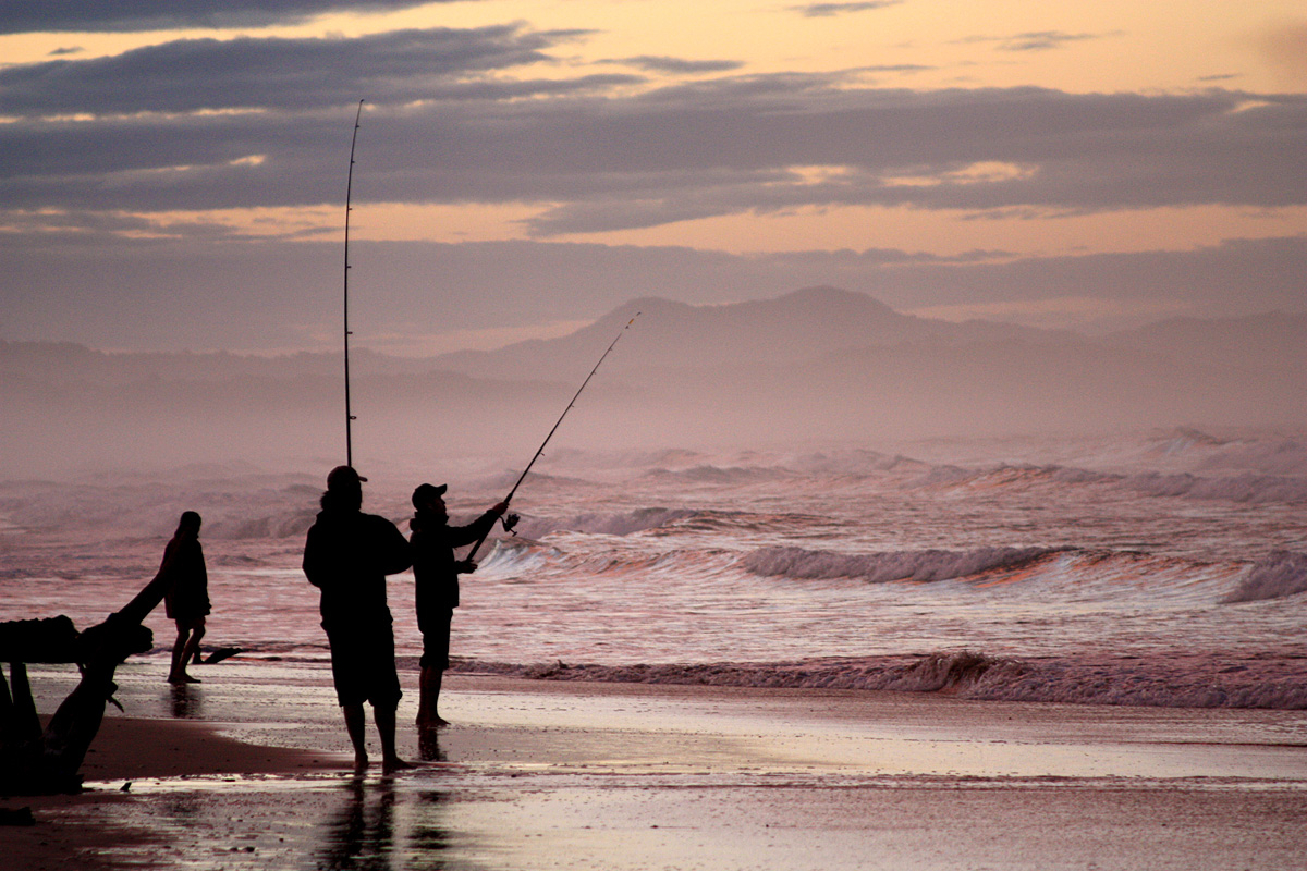 Beach Fishing Deography by Dylan O'Donnell