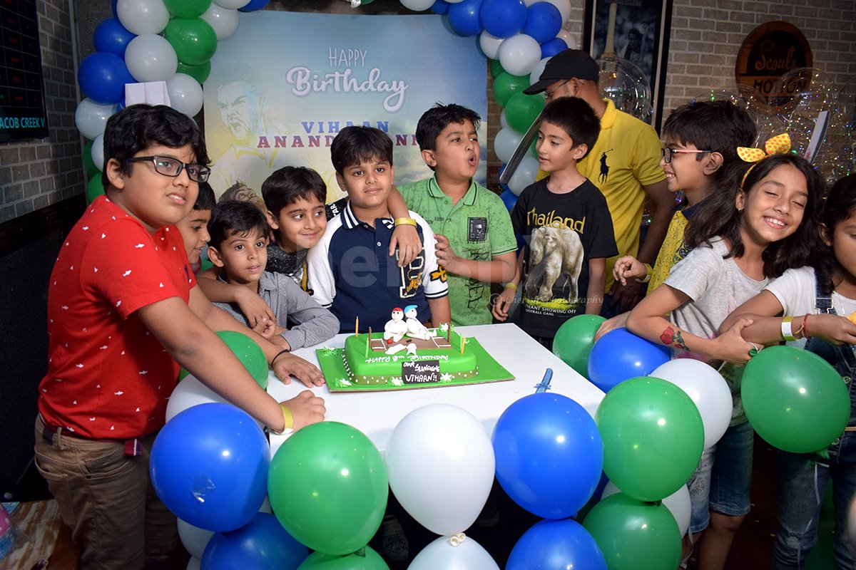 Cricket Theme Birthday Decoration for Kids Bday Party Delhi NCR