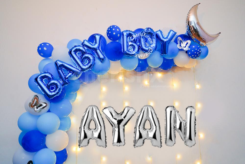 Get this naming ceremony decor for your Baby Boy's Annaprashan Ceremony in your city Delhi NCR