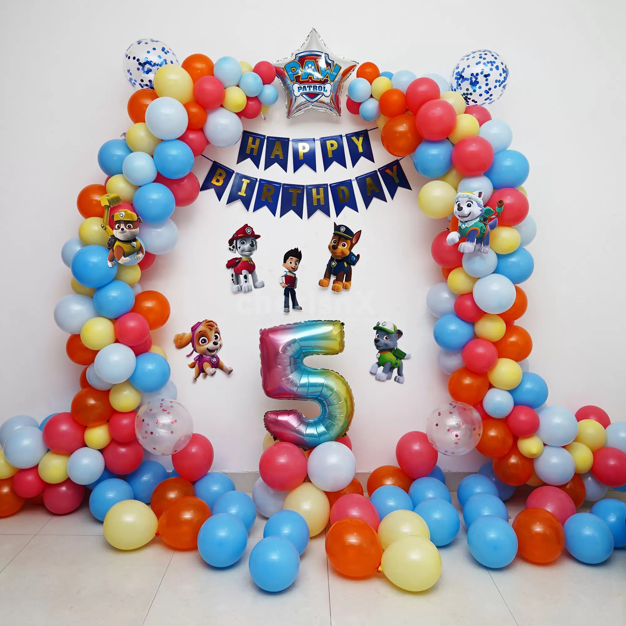Celebrate with birthday decorations paw patrol for your little one's party