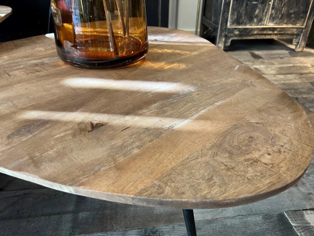 Set Of Mango Wood Tables De Pagter Interieurs