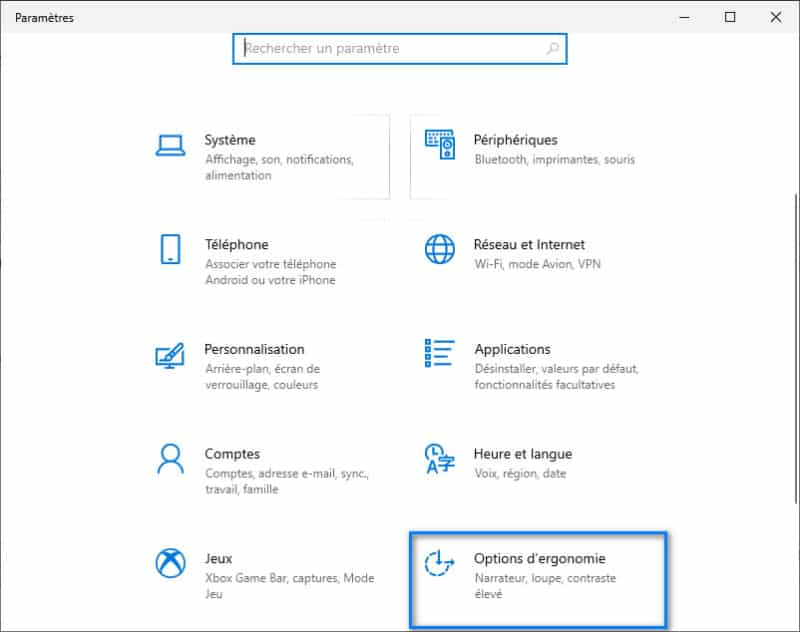 Modifier la taille du texte sur Windows 10 Presqu'île 2.0