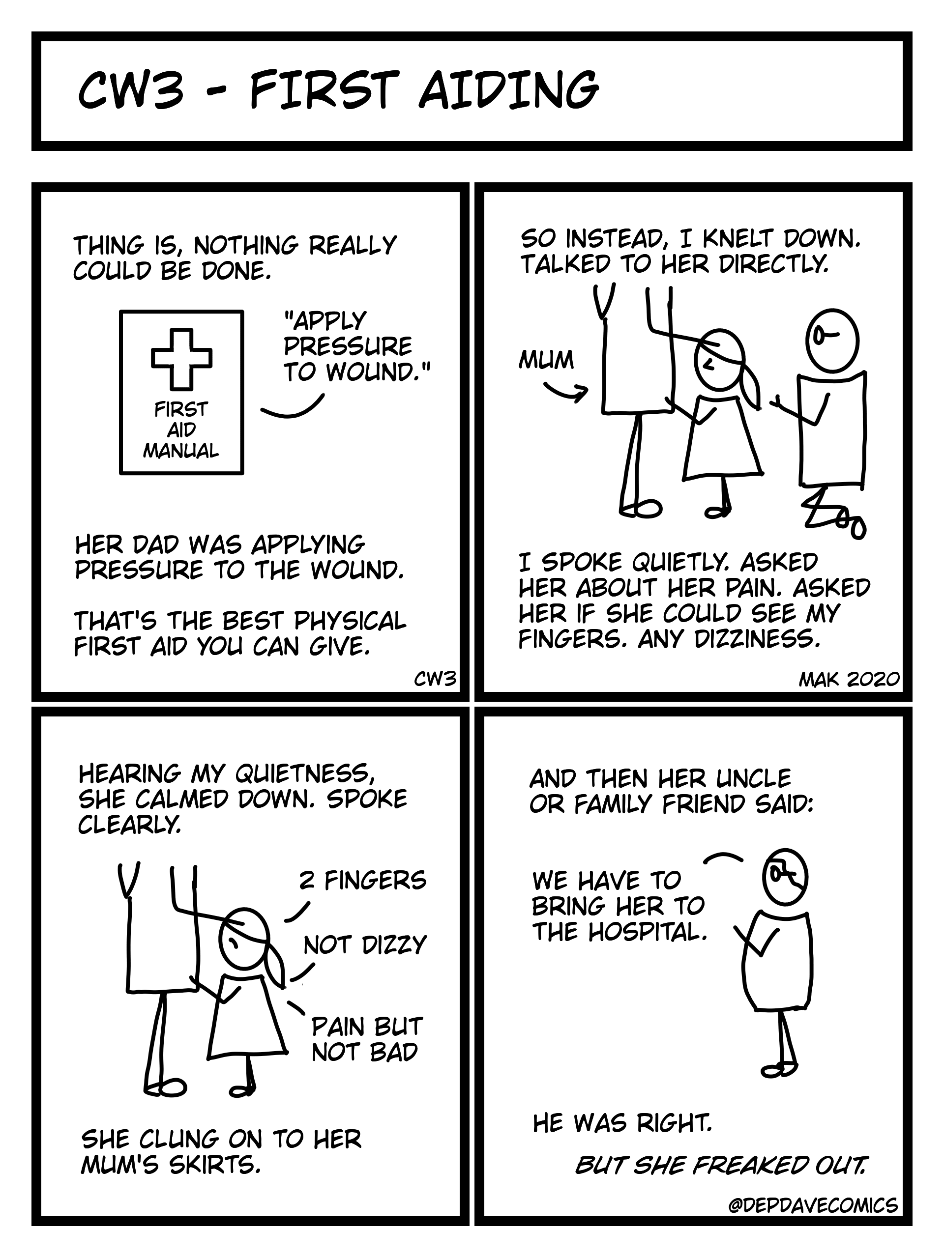 First Aid Comic Strip Cartoon Cpr Aid Cartoon Medical Training