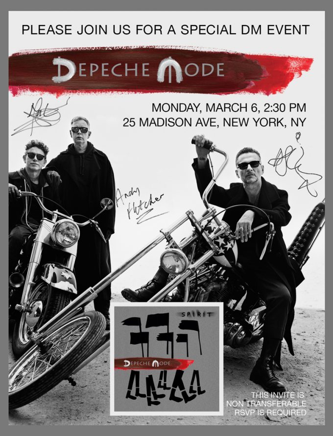 Depeche Mode open their tour rehearsal studio to group of lucky fans