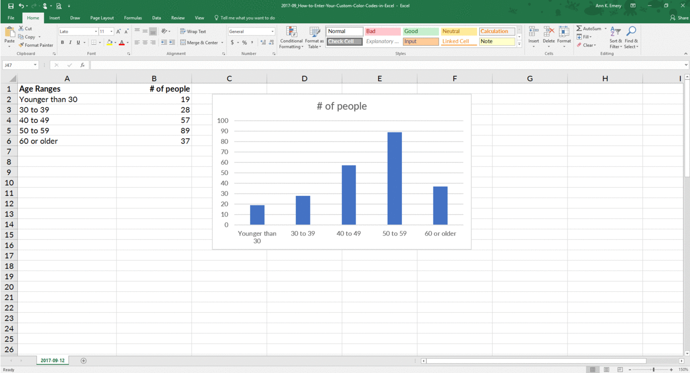 How to Enter Your Custom Color Codes in Microsoft Excel Depict Data