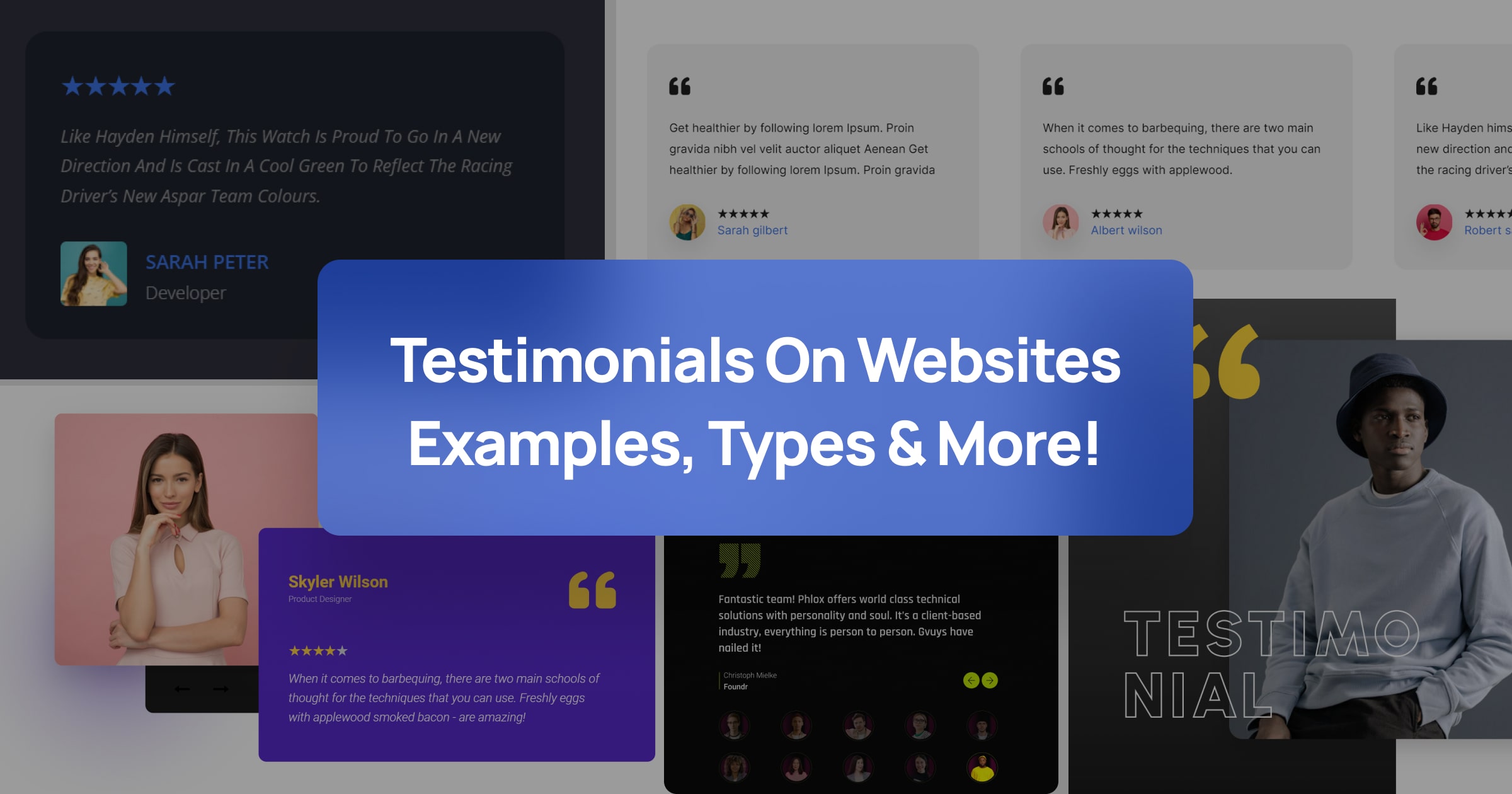 Testimonials on sites Examples, Types, and more! Depicter