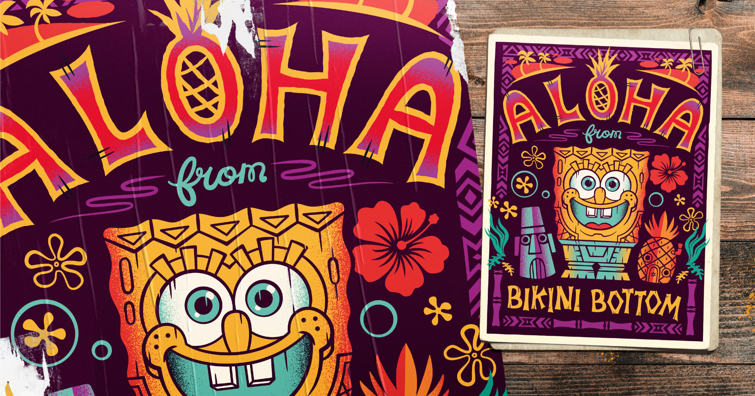 SpongeBob Tiki DEPIPPO DESIGNS