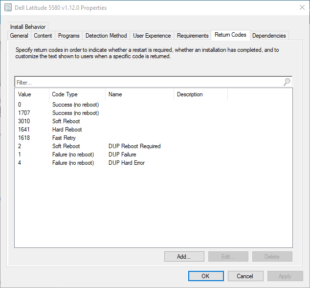 Updating Dell BIOS via ConfigMgr Application Model Deployables