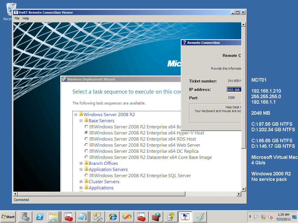 Software Assurance Pays Off Remote Connection to WinPE during MDT