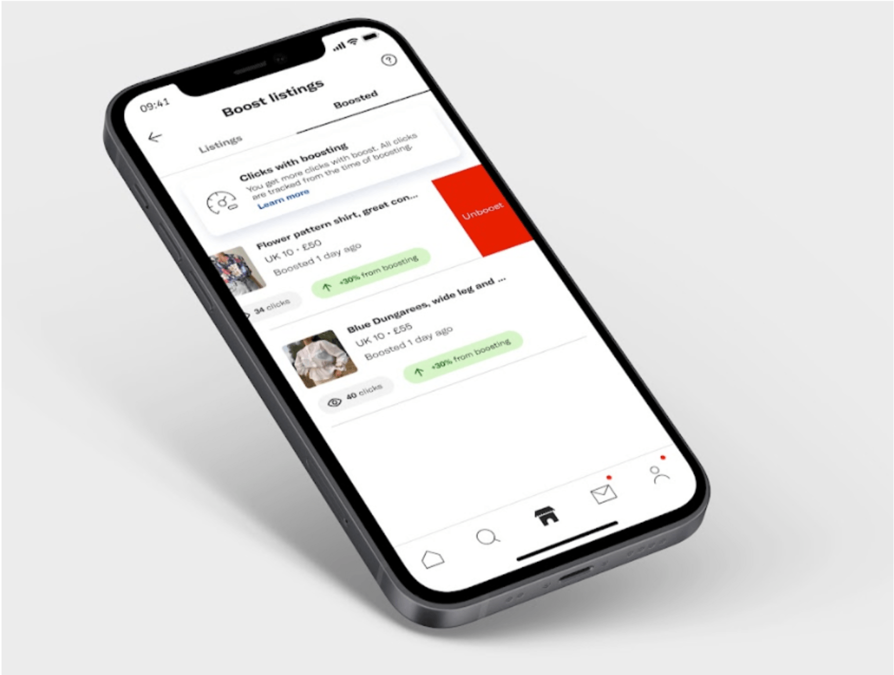 What are Boosted Listing stats and how do they work? Depop help GB