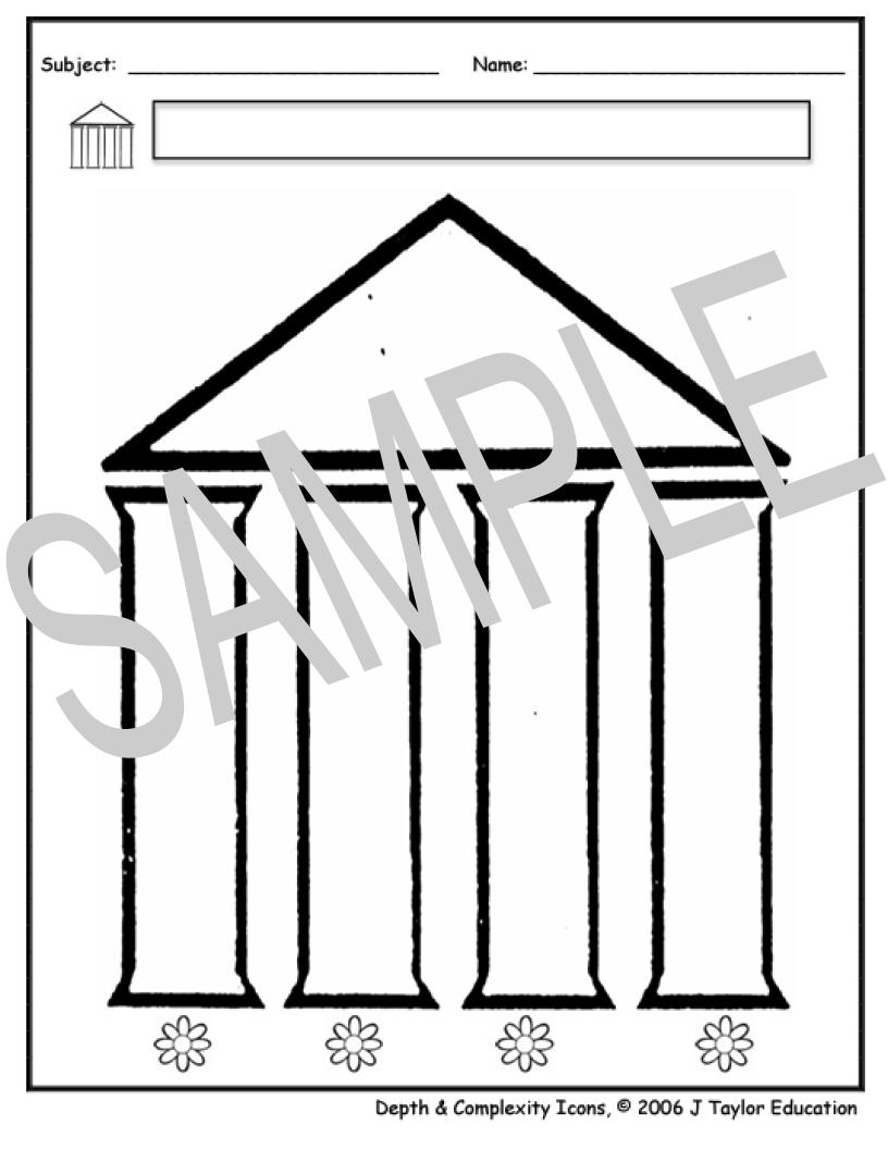 Depth and Complexity Icon Sheets (3rd - 8th Grade) - The Center For