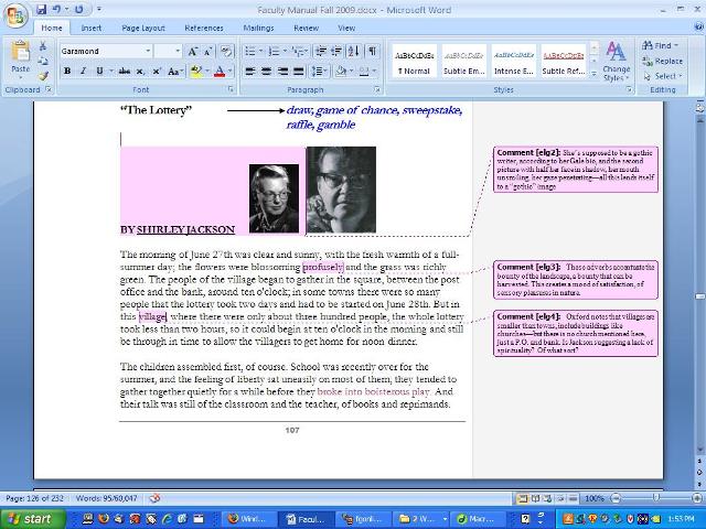 UW CIC Faculty Guide Online Using Microsoft Word