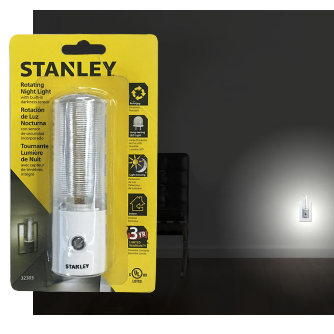 STANLEY LED Night Light with Sensor only $5.99 + Free Shipping