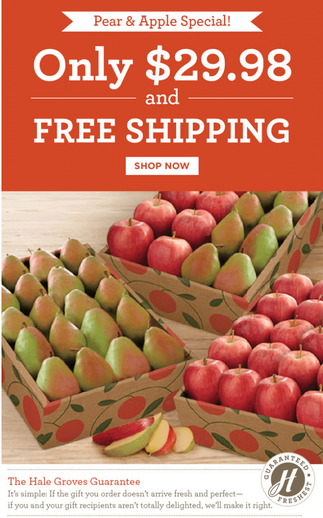 Hale Groves Apples, Pears, Free Shipping deranged.mederanged.me