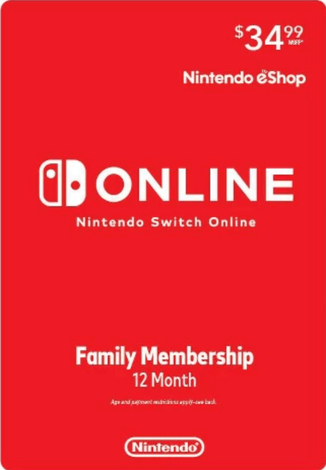 1 yr Nintendo Switch Family Plan 27.99 deranged.mederanged.me
