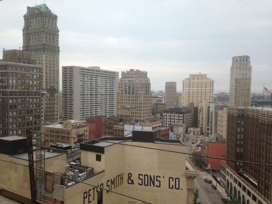 The Griswold apartment project under construction in downtown Detroit