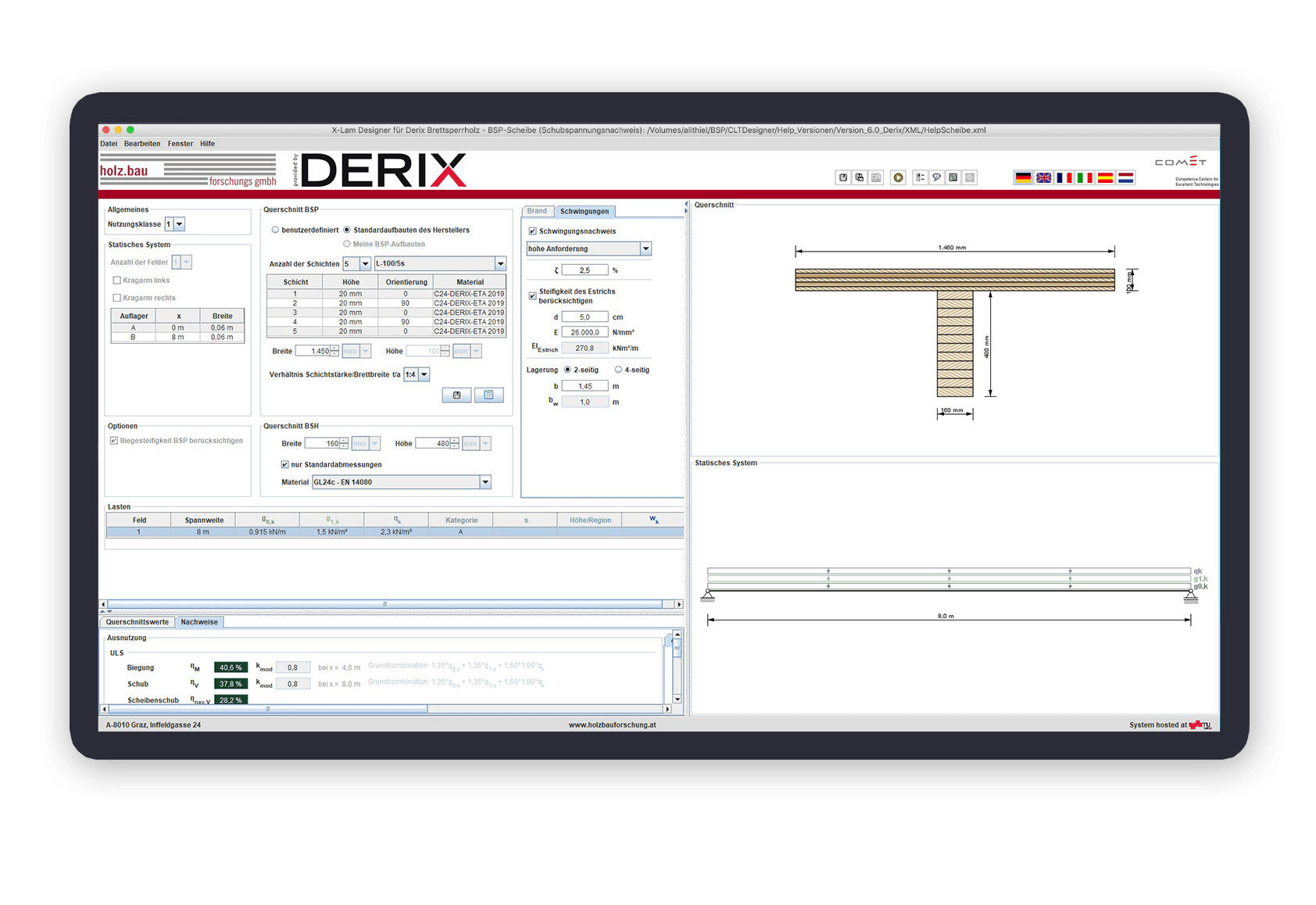 Glulam Measurement Program XLAM Designer DERIX