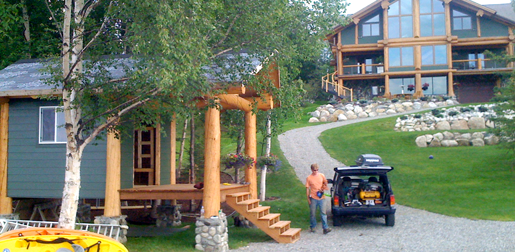 Log Post & Beam Home Derks Construction