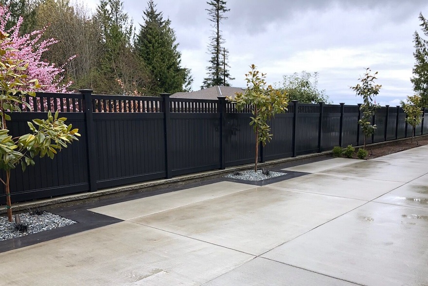 Black Vinyl Fencing