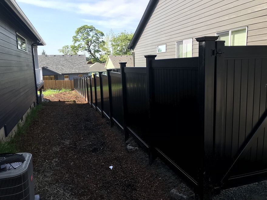 Black Vinyl Fencing
