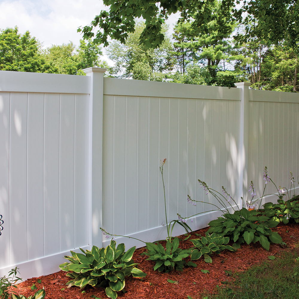 White Vinyl Privacy Fence
