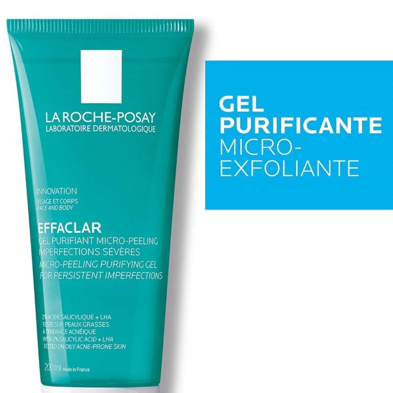 La RochePosay Effaclar Gel MicroExfoliante 200ml dermaproductos