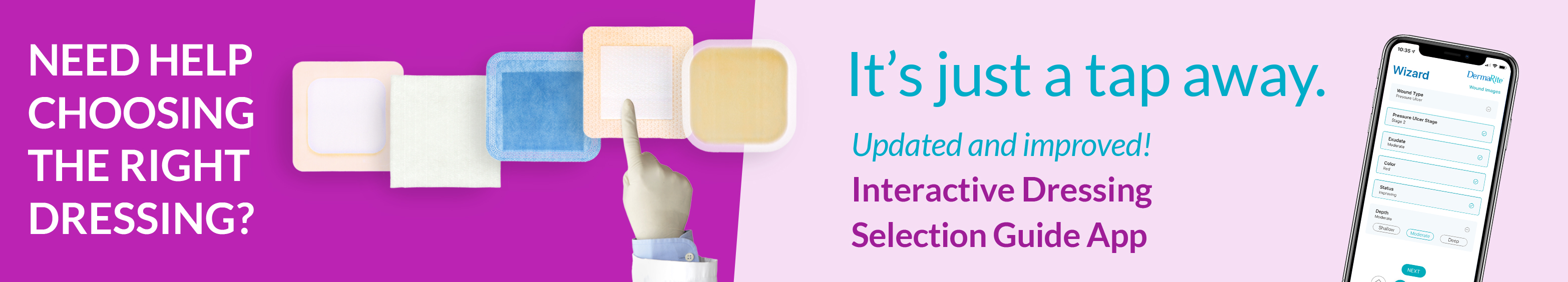 Interactive Dressing Guide Interactive Wound Care App Unique