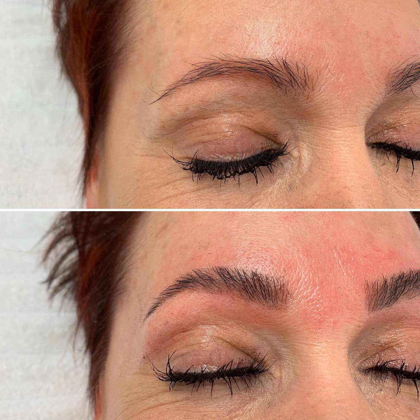 Eyebrow Lamination Edmonton Before and After Gallery