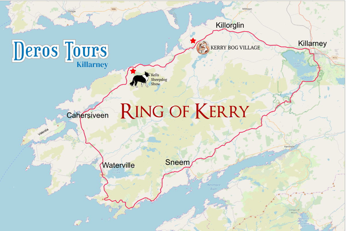Ring of Kerry Bus from Killarney Part of The Wild Atlantic Way