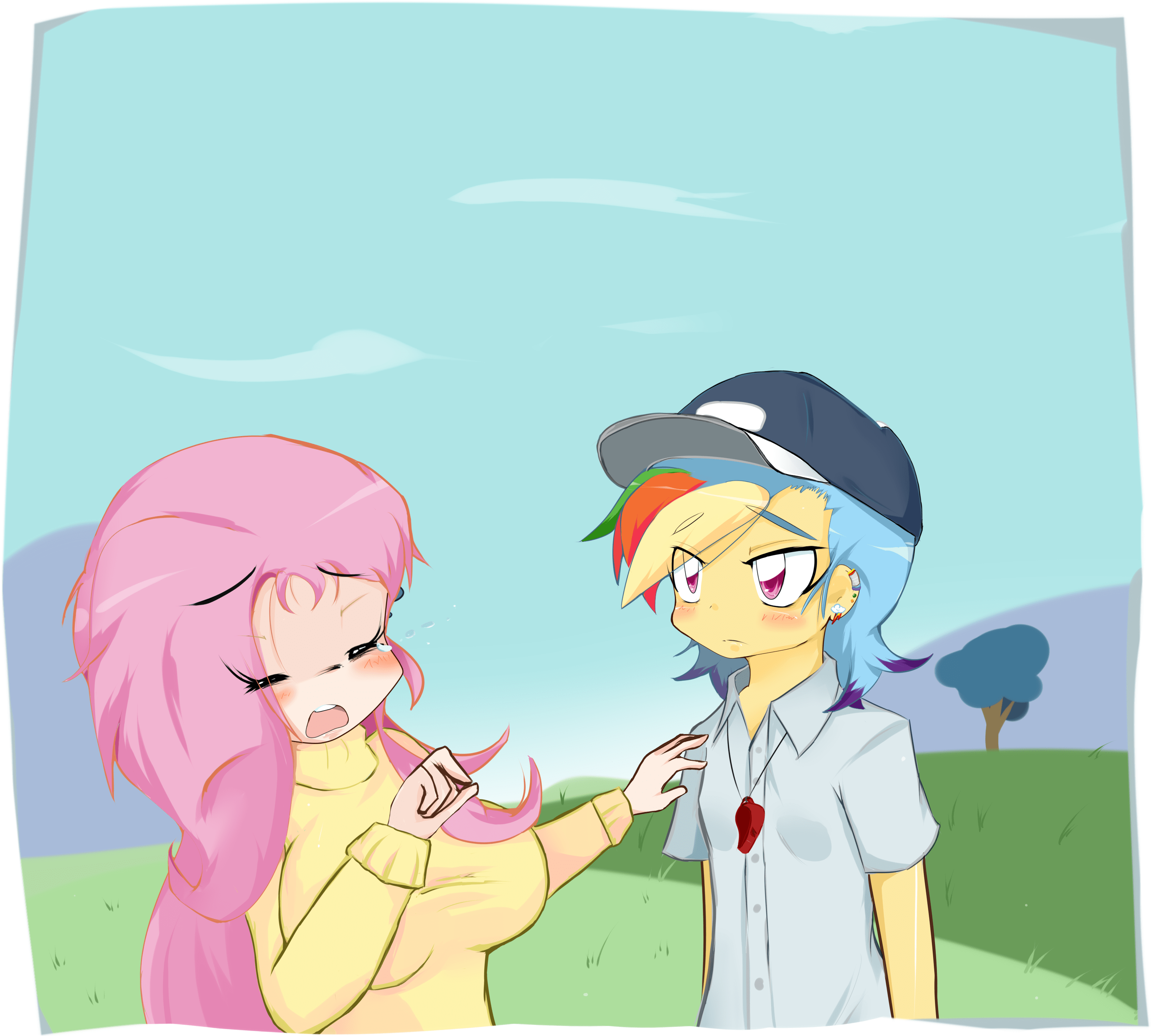 Rainbow Dash And Fluttershy Anime