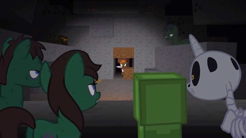 406444 artistjan, button mash, creeper, crossover, don't mine at