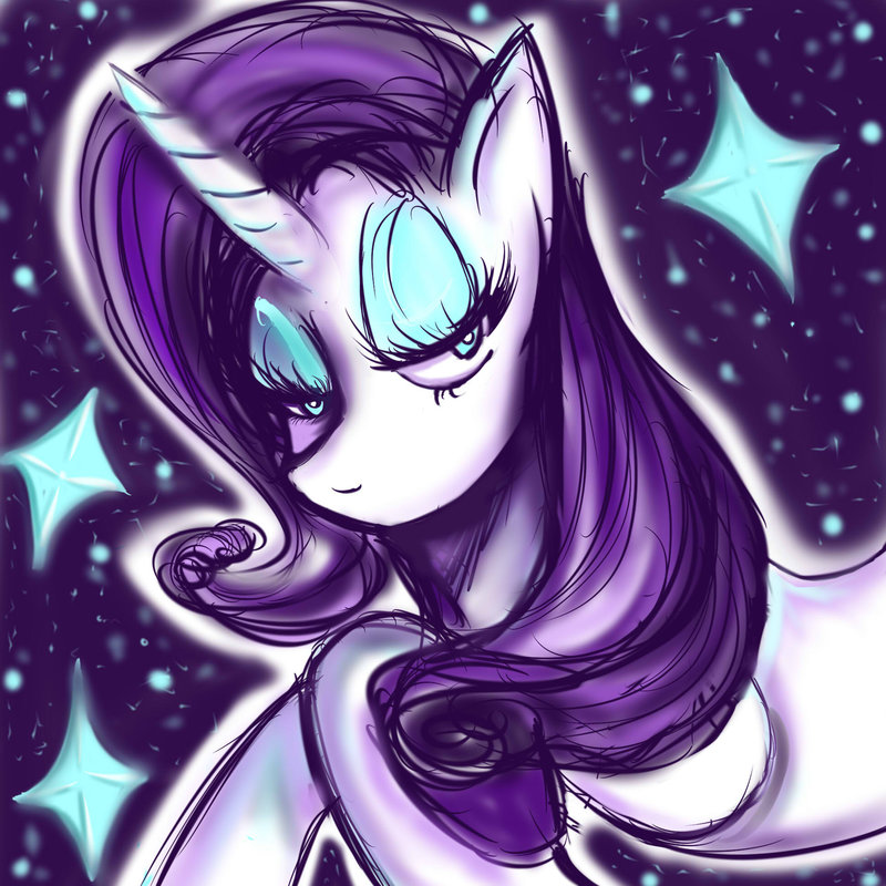 #513255 - safe, artist:checker-bee, rarity, bedroom eyes, female, solo