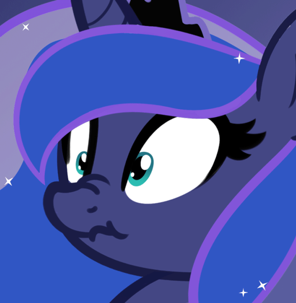 1078345 safe, artistfurrgroup, princess luna, animated, derp