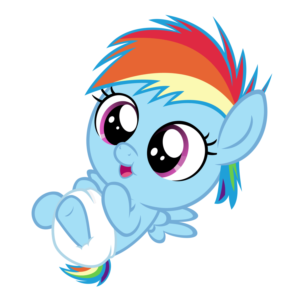 1173615 safe, artistsollace, rainbow dash, pony, baby, baby dash