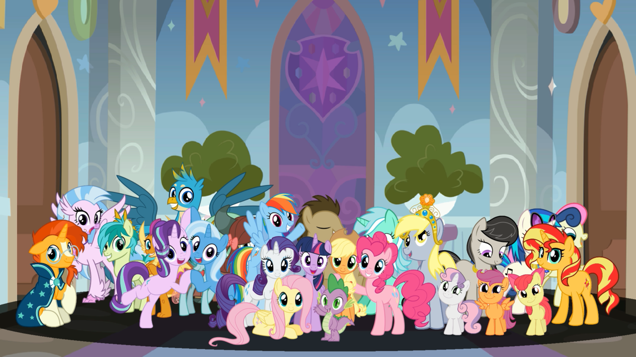 2164777 alicorn, anniversary, apple bloom, applejack, artist