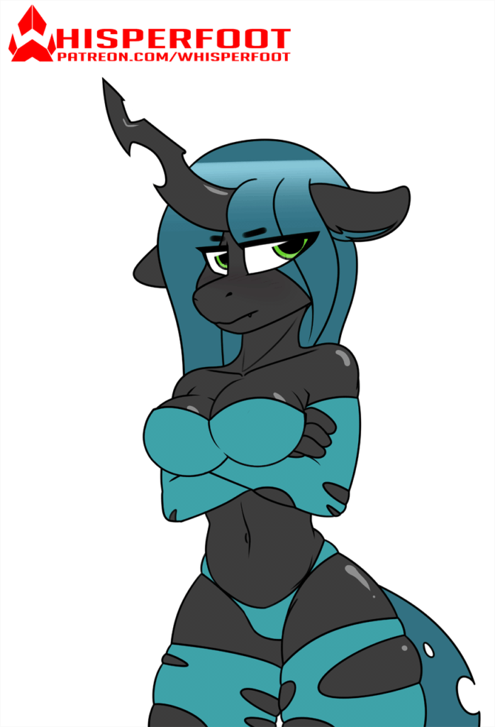 2190810 suggestive, artistwhisperfoot, queen chrysalis, anthro